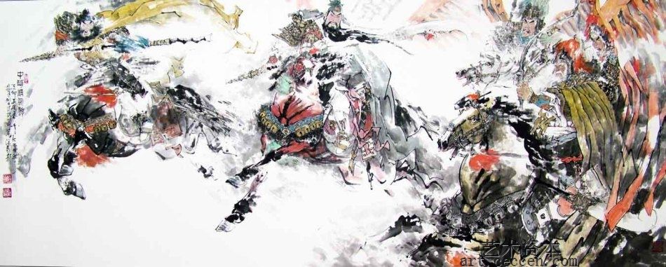 中华精气神370x140 CM（2005年10月在中国美协主办的北京第八届国际艺术博览会上荣获金奖）
